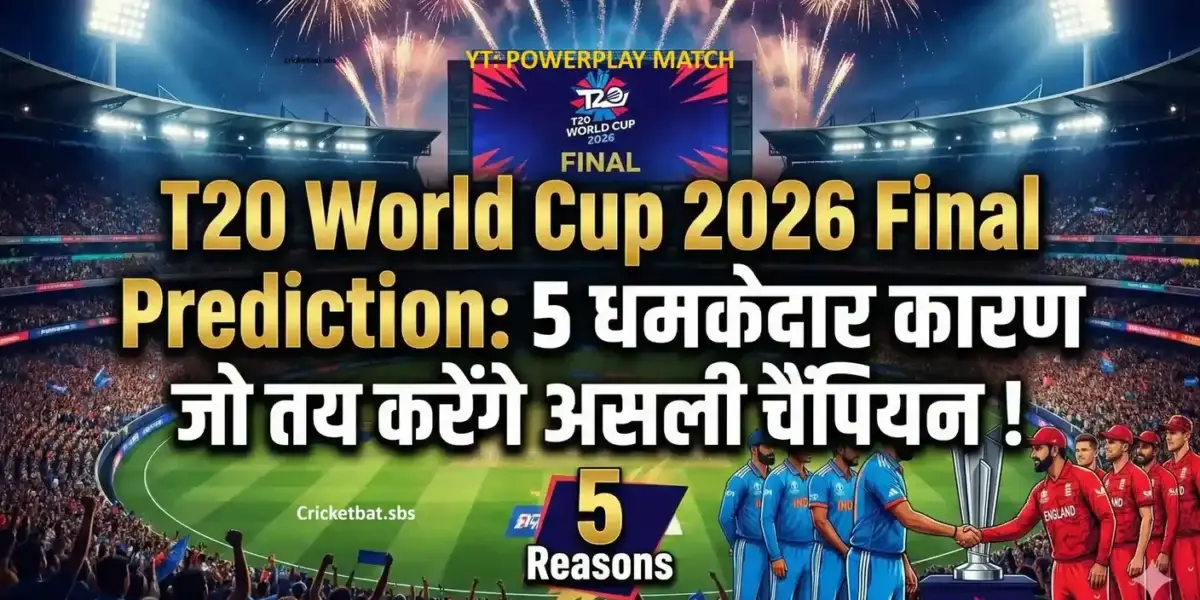T20 World Cup 2026 Final Prediction: 5 धमाकेदार कारण जो तय करेंगे असली चैंपियन!